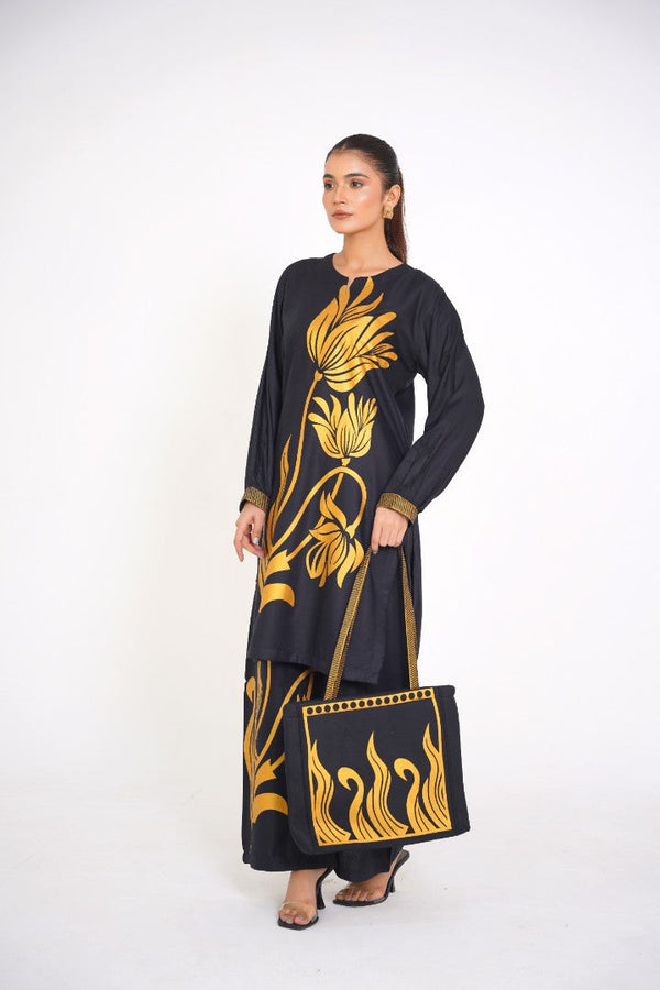 Petal Bag - 3pc - Black